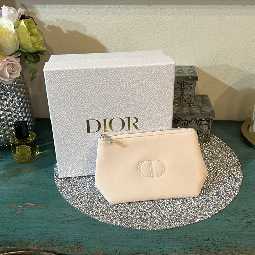 Dior Cosmetic Bag in Cream (New)